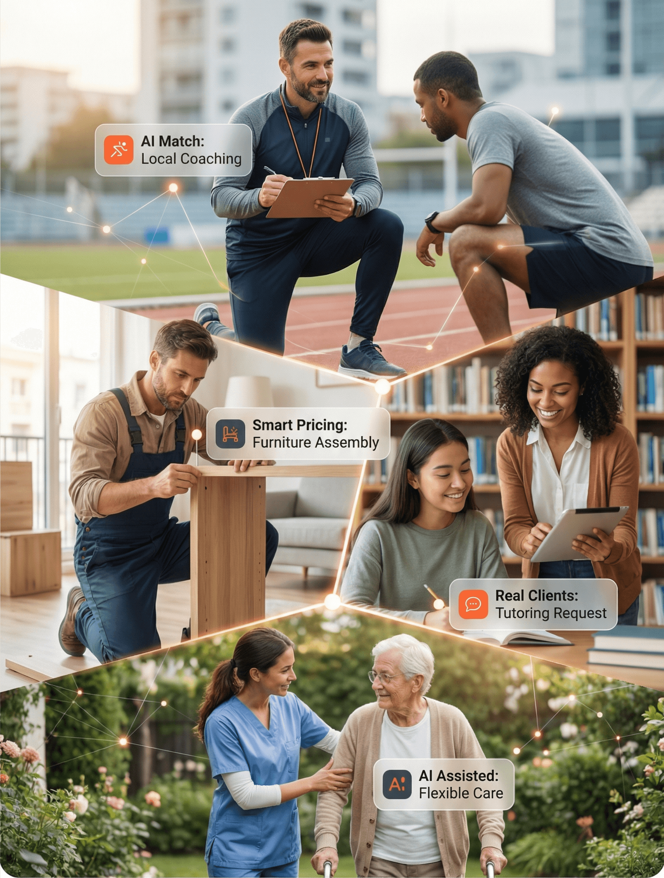 Skills in action — diverse Fixzers working in their communities